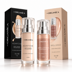 Makeup 2 in 1 - Адаптиращи фон дьо тен и хайлайтър